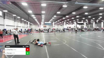 109 lbs Quarterfinal - Jaydin Charley, Ganado WC vs Juan Leonidas Nunez, Hyperbolic WC