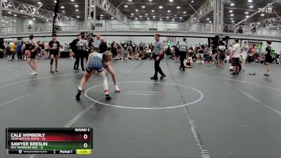 105 lbs Round 5 (8 Team) - Cale Wimberly, Team Gotcha White vs Sawyer Breslin, Mat Warriors Red