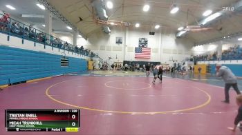 220 lbs Round 1 - Tristan Snell, Powell Middle School vs Micah Trunkhill, Cody Middle School