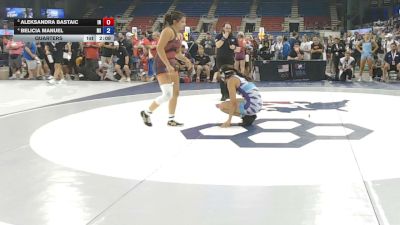 145 lbs Quarters - Aleksandra Bastaic, Indiana vs Belicia Manuel, Michigan