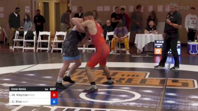72 kg Consolation - Marc Kleyman, Madison High School Wrestling vs Corey Shie, West Point Wrestling Club