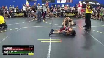 49 lbs Round 2 (6 Team) - Liam King, Combative Sports Athletic Center vs Landyn Schadt, Iowa Elite