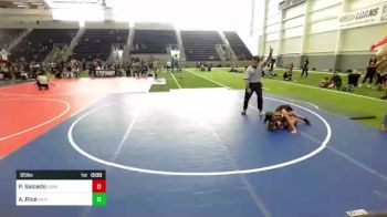 65 lbs Quarterfinal - Parker Salcedo, Sunkist Kids/Monster Garage vs Azyah Rice, Inland Elite