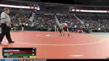 113 lbs Champ. Round 1 - Isaac Ash, Monrovia vs Max Fortwendel, Tell City.