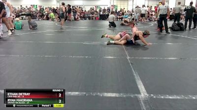 150 lbs Round 5 (6 Team) - Ethan Detray, Lake Erie WC vs Ryan Maiorana, Savage WA Black