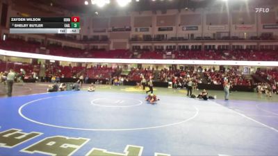 130 lbs Cons. Round 4 - Shelby Butler, Eagle vs Zayden Wilson, Kuna