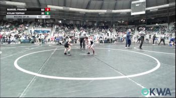 60 lbs Round Of 32 - Manuel Franco, Norman Grappling Club vs Kylan Toppah, Jay Wrestling Club