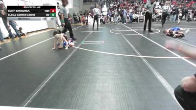 46-49 lbs Rr Rnd 2 - Edith Shimonek, Pawhuska Elks Takedown vs Elena Carter Lewis, Tiger Trained Wrestling