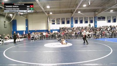 132 lbs Round Of 16 - Manuel Garcia, Dedham vs Thomas Nguyen, Braintree