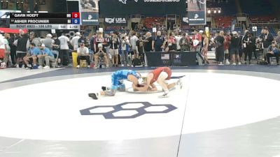 106 lbs Cons. Quarters - Gavin Hoeft, Minnesota vs Asher Procunier, Michigan