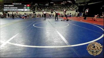 58 lbs Consi Of 16 #2 - Lynx Lehman, Lexington Wrestling Club vs Samuel Airington, Saints Youth Wrestling Club