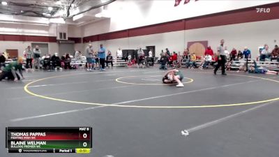 71-76 lbs Semifinal - Thomas Pappas, Fighting Irish WC vs Blaine Welman, Bulldog Premier WC