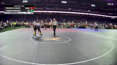 D1-215 lbs Semifinal - Connor Bercume, Detroit Catholic Central HS vs Brandon Glisson, Davison HS