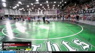 55-55 lbs Round 2 - Asher Herbrand, Cruiser WC vs Alanna Lucas, Mat Demon WC