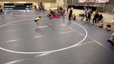 10U GIRLS - 67 lbs Cons. Semis - Naomi Smith, Big Lake Youth Wrestling vs Khaliya McManus, Rosemount Irish Wrestling