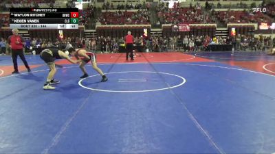 144 lbs Cons. Round 5 - Waylon Ritchey, Lockwood Wrestling Club vs Kegen Vanek, Cascade Little Guy