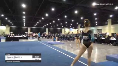 Summer Simpkins - Floor, Will-Moor #1054 - 2021 USA Gymnastics Development Program National Championships