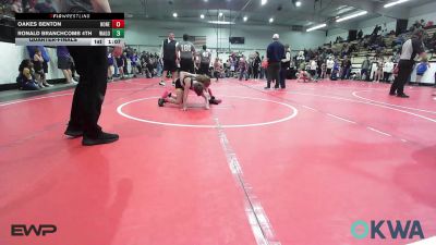 73 lbs Quarterfinal - Oakes Benton, Honey Badgers Wrestling Club vs Ronald Branchcomb 4th, Wagoner Takedown Club