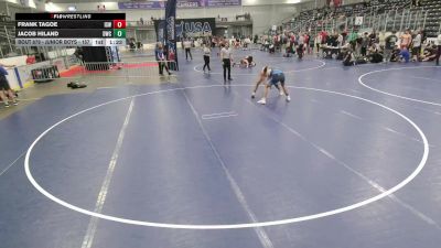 Junior Boys - 157 lbs Quarters - Jacob Hiland, Dubuque Wrestling Club vs Frank Tagoe, Izzy Style Wrestling