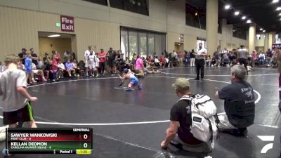 50 lbs Semis & Wb (16 Team) - Sawyer Wankowski, Fight Club vs Kellan Dedmon, Carolina Hammer Squad