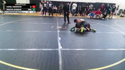 136/143 1st Place Match - Lionel Anderson, Summerville Takedown vs Triston Johnson, Mighty Warriors Wrestling Acad