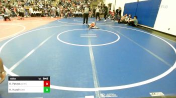 46 lbs Round Of 16 - Kaysen Peters, Dark Cloud Wrestling Club vs Hank Hurd, Pawhuska Elks Takedown