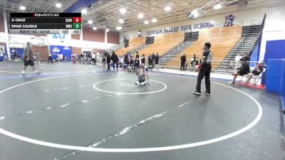 54-58 lbs Round 3 - Shae Caudle, Wrightwood Wrestling Club vs Jj Cruz, MTC