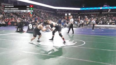 215 lbs Consi Of 32 #2 - Levi Means, Yucaipa (SS) vs Rocky Windrath, Fountain Valley (SS)