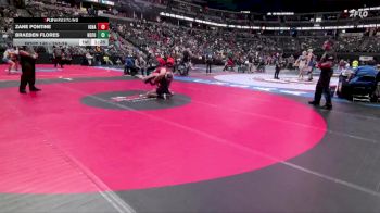 157-2A Quarterfinal - Braeden Flores, North Fork High School vs Zane Pontine, Ignacio