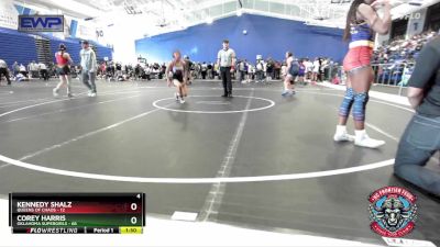 145 lbs Round 1 (4 Team) - Kennedy Shalz, Queens Of Chaos vs Corey Harris, Oklahoma Supergirls