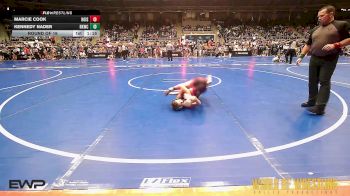 84 lbs Round Of 16 - Marcie Cook, Hoisington Jr Cardinals vs Kennedy Nader, Rising Kingz