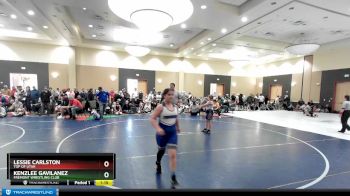 110+ Semifinal - Kenzlee Gavilanez, Fremont Wrestling Club vs Lessie Carlston, Top Of Utah