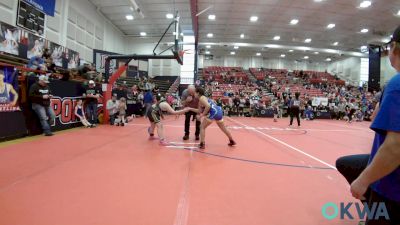 130 lbs Rr Rnd 1 - Tiger Jones, Newkirk Takedown Club vs Presleigh Brown, Bobcat Wrestling Club