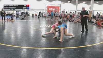 140 lbs Semifinal - Angellaya Burden, MIREV - GK12E vs Lucia Crossken, Quest - GK12E