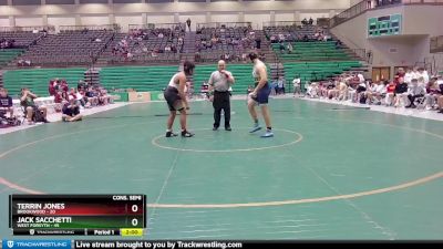 285 lbs 4th Wrestleback (16 Team) - Terrin Jones, Brookwood vs Jack Sacchetti, West Forsyth