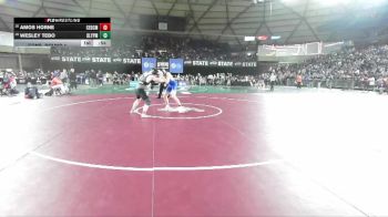 Boys 2A 165 lbs Cons. Round 1 - Amos Horne, Cedarcrest vs Wesley Tebo, Olympic