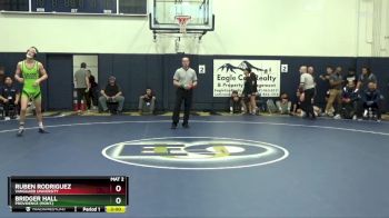 157 lbs Cons. Round 2 - Ruben Rodriguez, Vanguard University vs Bridger Hall, Providence (Mont.)