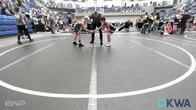 64 lbs Rr Rnd 5 - Oakley Blood, Watonga Youth Wrestling vs Michael Petro, Cowboy Wrestling Club