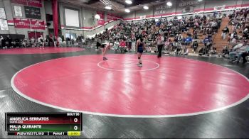 100 lbs Champ. Round 2 - Malia Quirante, Walnut vs Angelica Serratos, Santa Ana