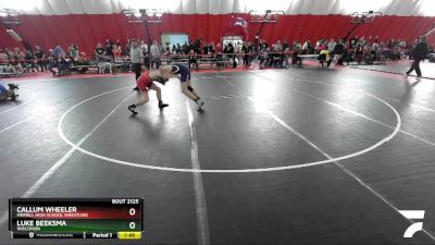 145 lbs Quarterfinal - Luke Beeksma, Wisconsin vs Callum Wheeler, Merrill High School Wrestling