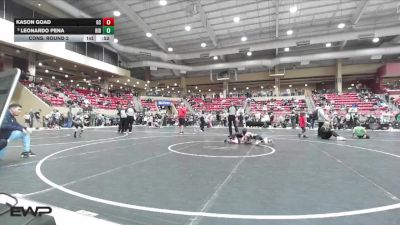 61 lbs Cons. Round 2 - Kason Goad, Gray County vs Leonardo Pena, Ridge