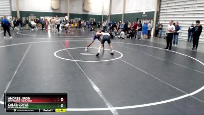 125 lbs Champ. Round 1 - Andres Jiron, New Mexico Highlands vs Caleb Coyle, Nebraska-Kearney