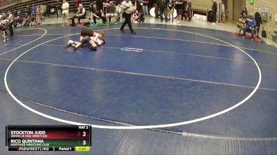 99 lbs Champ. Round 1 - Rico Quintana, Northside Wrestling Club vs Stockton Judd, Uintah Jr High Wrestling