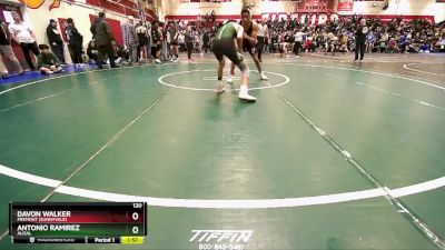 120 lbs Champ. Round 2 - Antonio Ramirez, Alisal vs Davon Walker, Fremont (Sunnyvale)