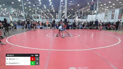 79 lbs Rr Rnd 2 - Michael Benner, D3 Training Center vs Brendan Dougherty, Kraken Red