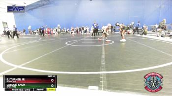 96 lbs 3rd Place Match - Laydon Knox, Open Mats vs Ej Turner Jr, Hurricane