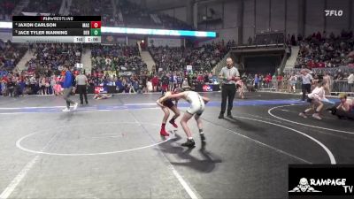 88 lbs Quarterfinal - Jace Tyler Manning, Derby vs Jaxon Carlson, MAC