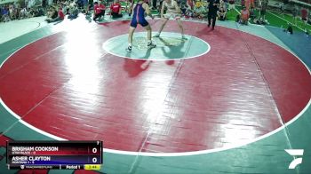 132 lbs Placement (16 Team) - Brigham Cookson, Utah Black vs Asher Clayton, Montana 1