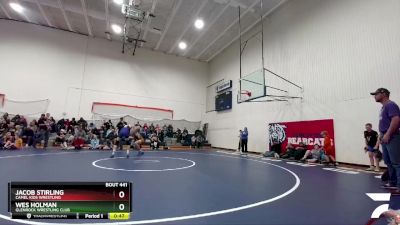 119-125 lbs Round 2 - Jacob Stirling, Camel Kids Wrestling vs Wes Holman, Glenrock Wrestling Club