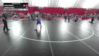 120 lbs Cons. Rd Of 16 - Lucas Medina, IZZY Style Wrestling vs Landen Kassel